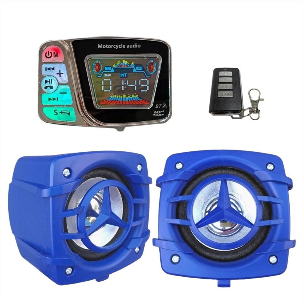 Bluetooth Motorcycle Horns Support FM Radio Music Player TF Card Speaker Playback USB Waterproof C-image-OPC-PMT9ZYY-NEW