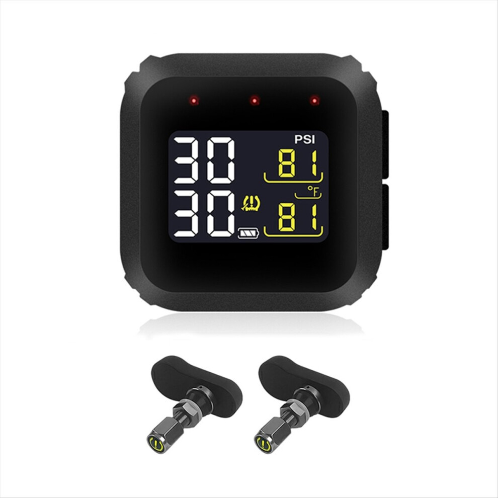Motorcycle TPMS Tyre Pressure Monitoring System LCD Display Magnetic Charging with Internal Sensors-image-OPC-PMTB9FF-NEW