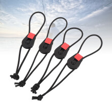 4 Stück Nylon ABS Wiederverwendbare verstellbare Kabelbinder für Angelausrüstung, kratzfest