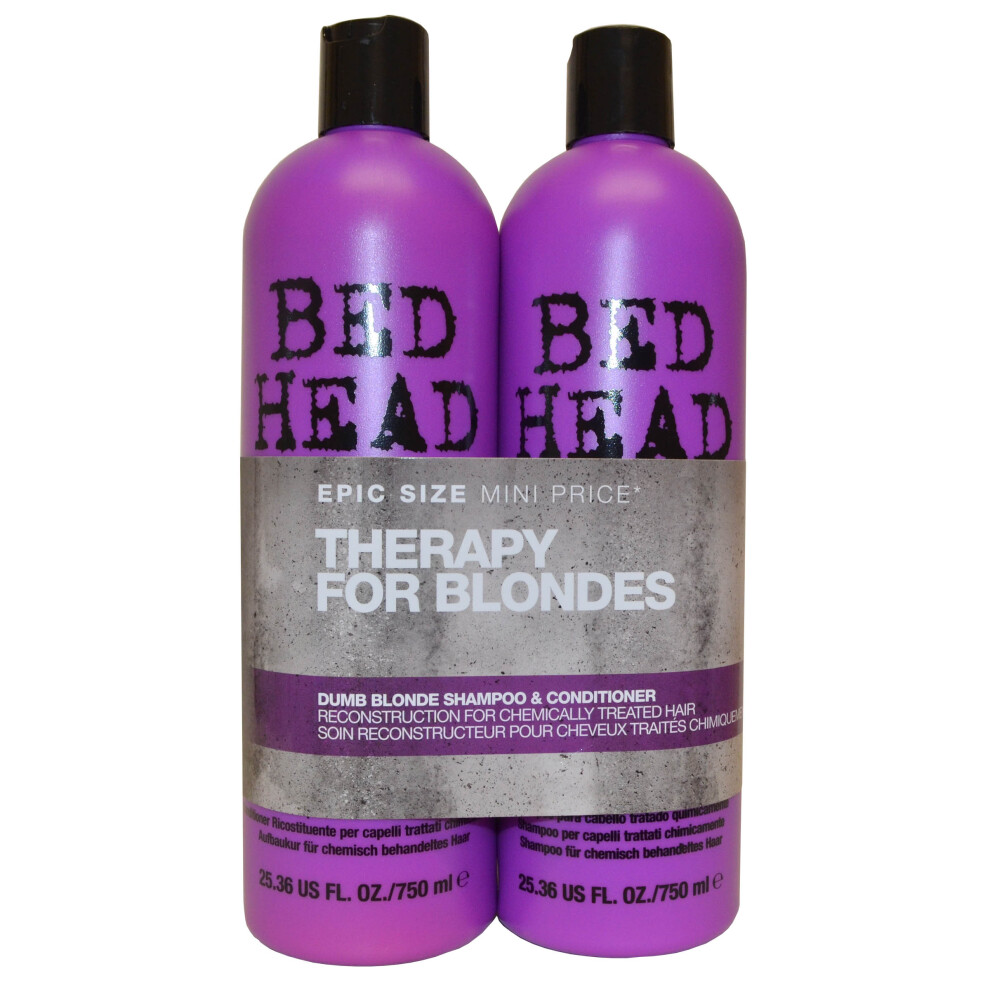 Tigi Bed Head Colour Combat Dumb Blonde Tween Shampoo & Conditioner Duo 2 X 750ml