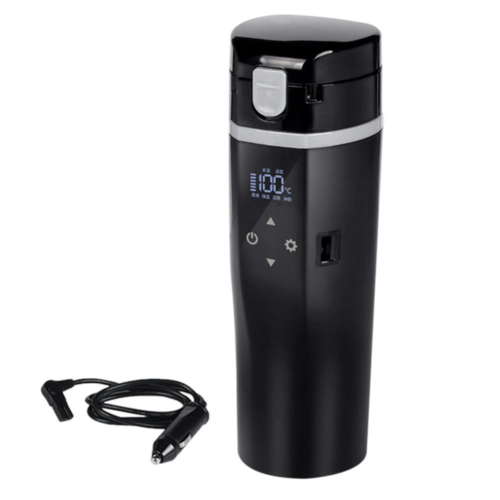 12V/24V 520Ml Car Heating Cup 304 Stainless Steel Electric Water Kettle Coffee Tea Milk Heated B-image-OPC-PMTBXX2-NEW