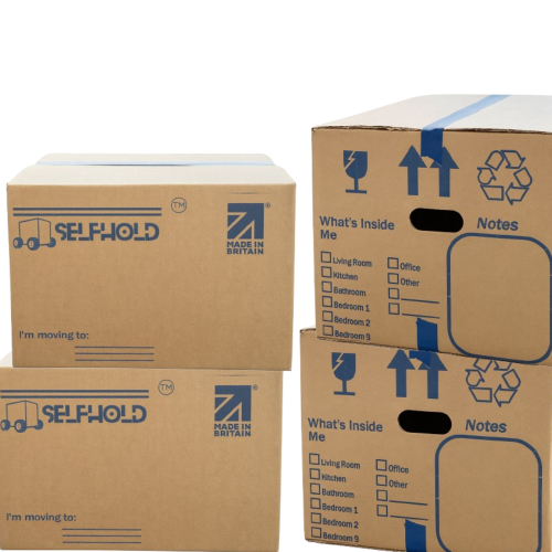 10x Cardboard packing moving boxes large 23x17x 14" with handles 2