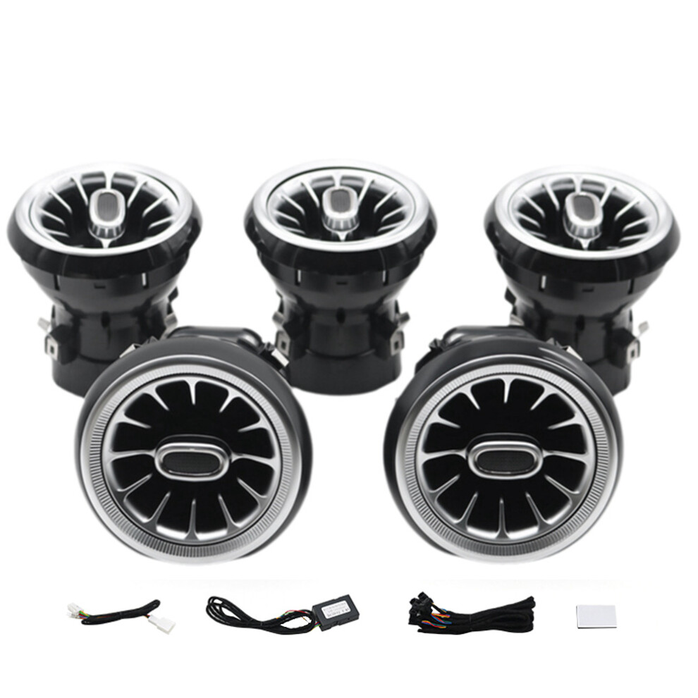 5Pcs Car 12 Color Ambience Lamp AC Air Vent for CLA GLA-Class W156 W176 W246 13-19 Turbine Outlet-image-OPC-PMTCPDZ-NEW