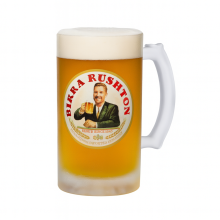 Personalised Birra Moretti Stein Beer Glass with Face & Name