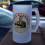 Personalised Birra Moretti Stein Beer Glass with Face & Name 2