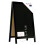 Pavement Chalkboard black with Varnished Black Frame 78x44 cm 1