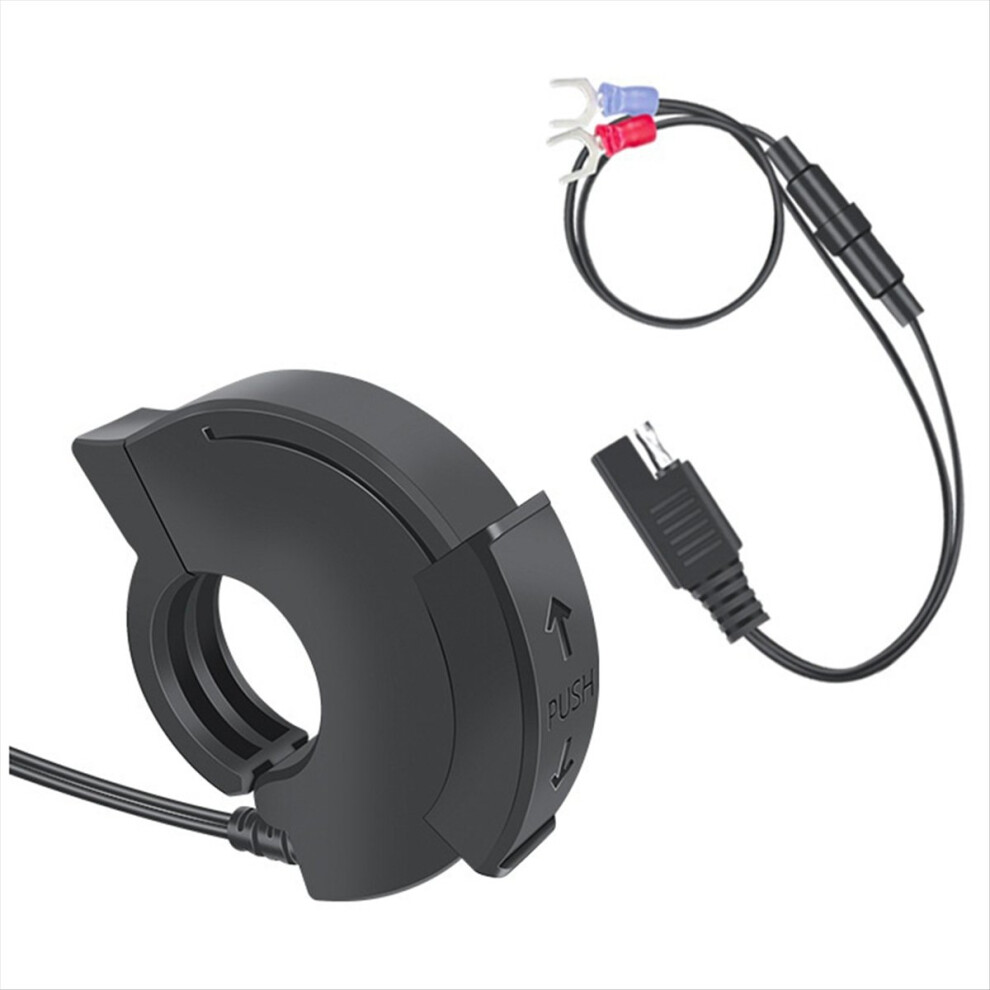 PD QC3.0 Motorcycle USB Fast Charger Moto Handlebar Waterproof Type-C Port Socket Connector with Switch 12-24V-image-OPC-PMTDKM2-NEW