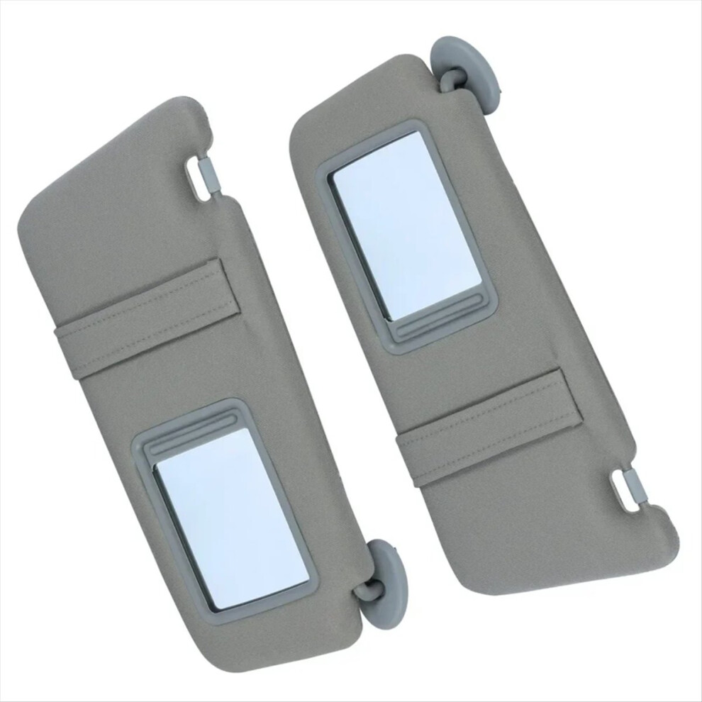 L+R Car Interior Sun Visors Sunshade with Vanity Lights for 2007-2011 74320-06800-B0 74310-06770-B0 Grey-image-OPC-PMTDQNP-NEW