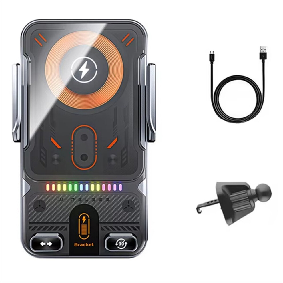 Wireless Car Phone Holder 15W Fast Charging Infrared Induction Stand Universal Transparent for A-image-OPC-PMTF5RB-NEW