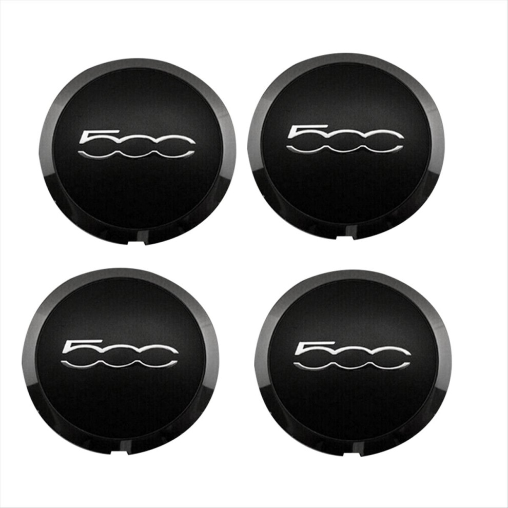 4Pcs 133mm Hubcap for 500 Wheels Centre Hub Caps 68078419AC 68078421AC Dust Cover 51884863 Black-image-OPC-PMTFR7J-NEW