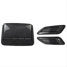 Car Air Intake Hood Scoop Vent Bonnet Decor Cover Center Side Outlet Auto Exterior Accessories Universal A