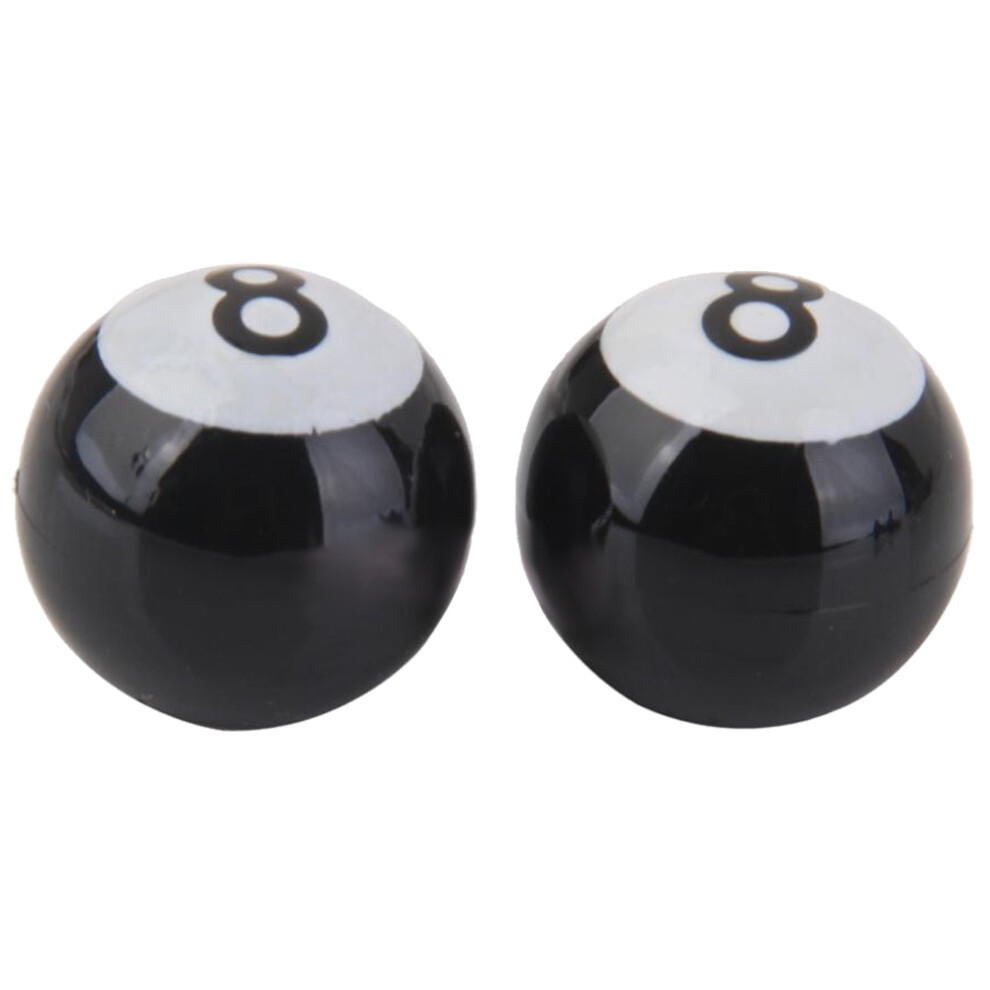 2 x No. 8 Ball motorcycle bike tyre tire wheel stem air valve dust cap cover-image-OPC-PMTFX88-NEW