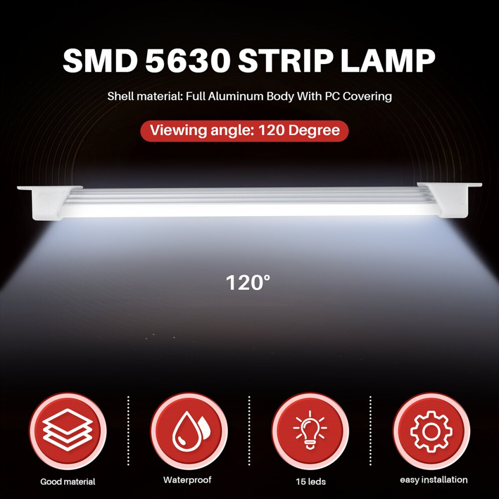 BA15D 3030 15-SMD Car Marine Boat RV LED Interior Light Bulbs Warm