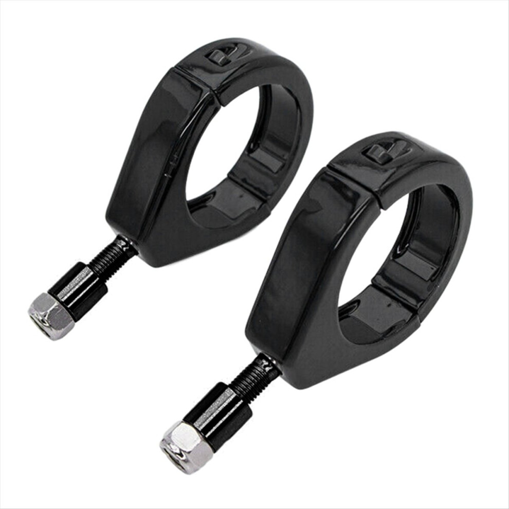 49MM Motorcycle Turn Signal Mounting Bracket Fog Lamp Suitable for XL Sportster 1200 Dyna Black-image-OPC-PMTG6TW-NEW