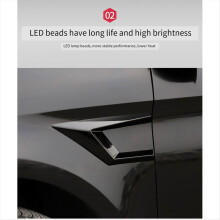 1 Pair of Black Side Lights Turn Signals for - New Signal Modification