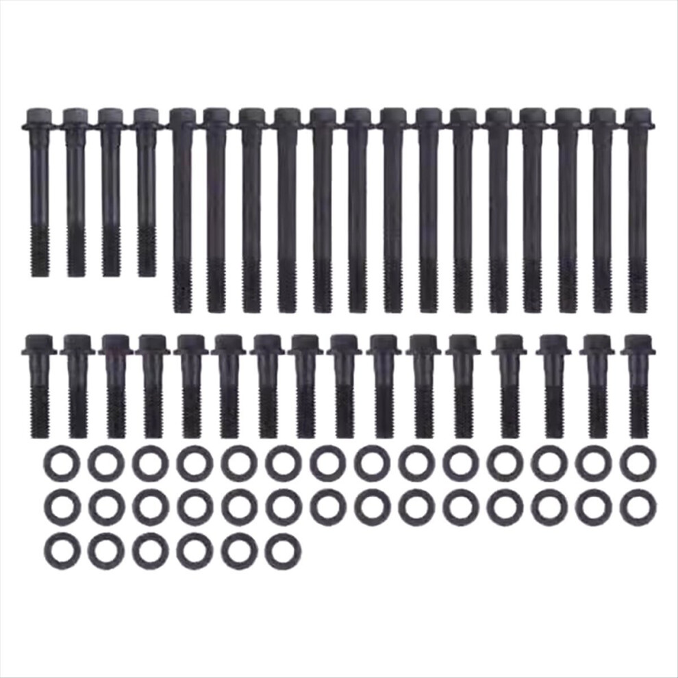 Head Bolt Kit For Small Block 350 383 400 1957-1998 Hex Bolts Heads 134-3601 4853145105149