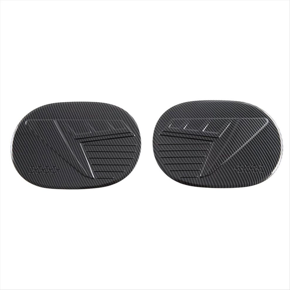 Brecantia 2Pcs Tank Cover Gas Cap And Charging Trim Decor Carbon Fiber Color For Seal / Atto 4