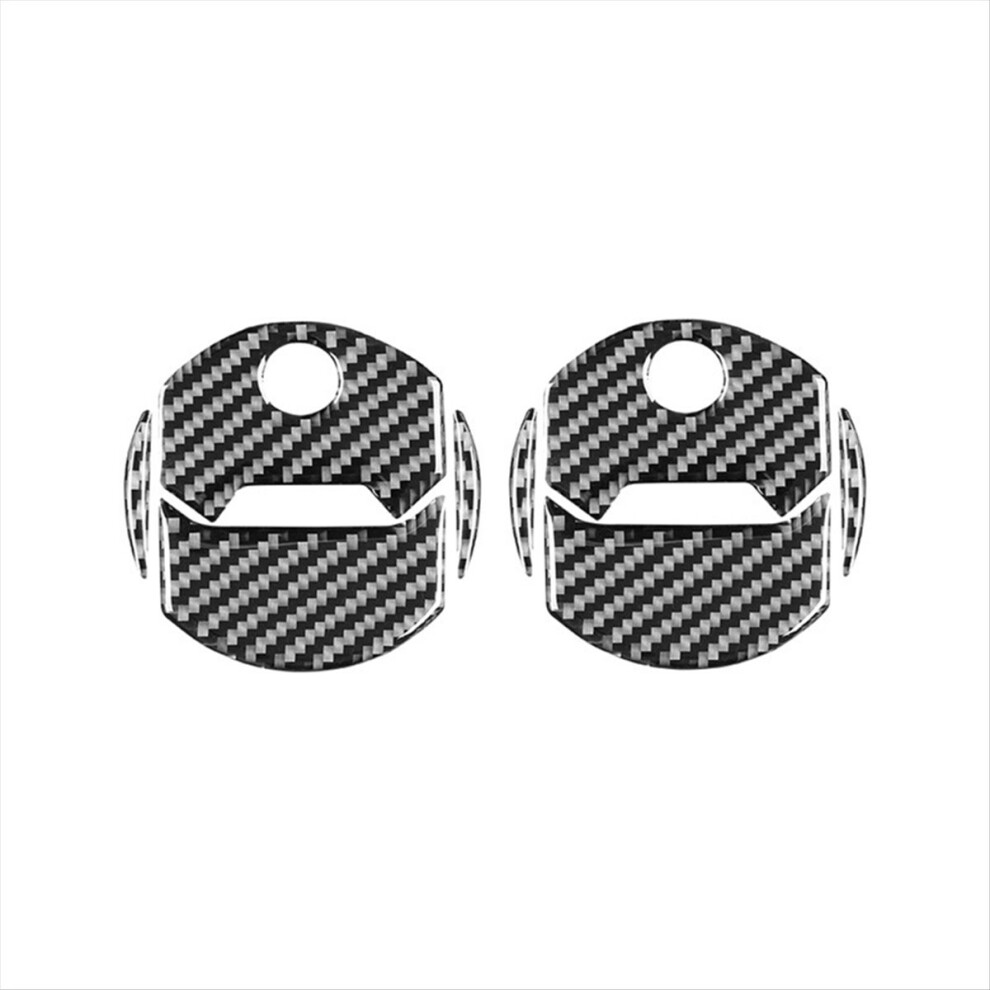 Carbon Fiber For 2010-2015 Dashboard Side Air Vent Outlet Cover Trim Interior Accessories 4853145108324