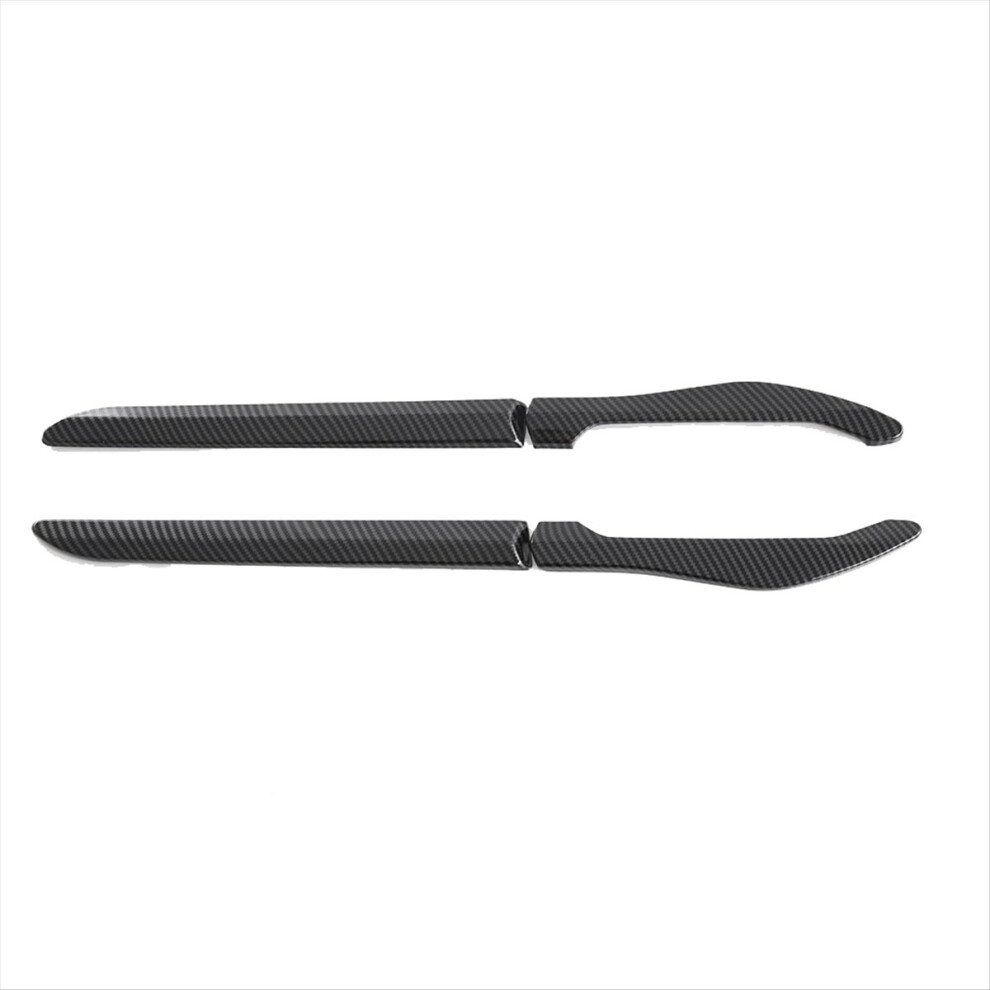 Brecantia 4Pcs Side Wing Panel Trim Cover Decoration Carbon Fiber Color For Seal / Atto 4