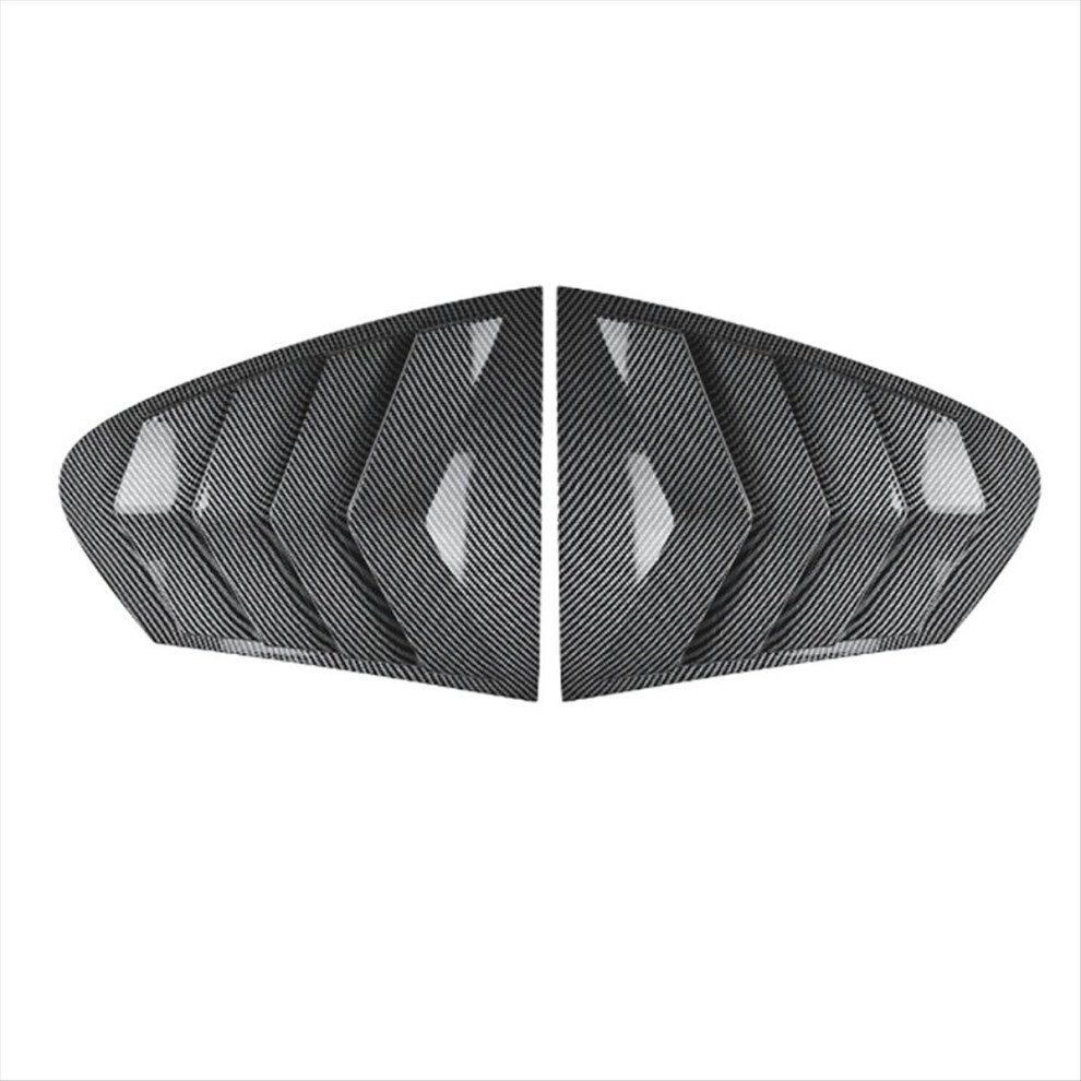 Car Rear Window Shutter Cover Trim Louver Side Vent For 5 Series F10 525I 530I 2011-2017 Carbon Fiber 4853145114929