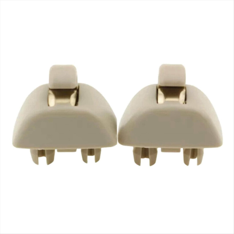 Brecantia Car Sun Visor Clip Plastic Hook Retainer For A6 6R0857561 Beige