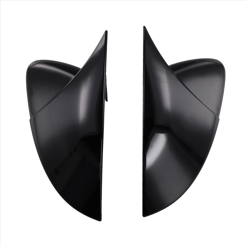 Car Side Mirror Covers For Golf 7 Mk7 7.5 Gtd Gte R 2013-2020 Black 4853145120982