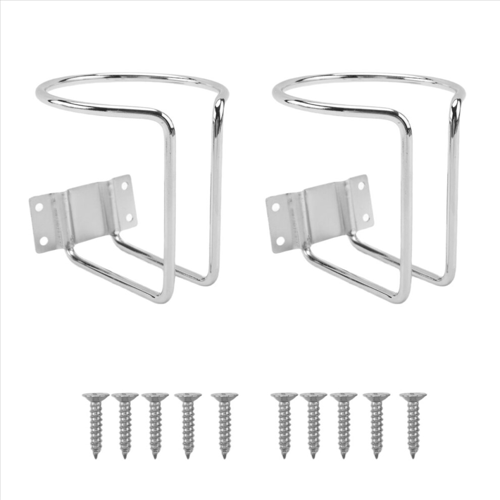 Boat Ring Cup Drink Holder, Universal Car Bottle Holder For Marine Truck Rv Trailer, Silver Brecantia