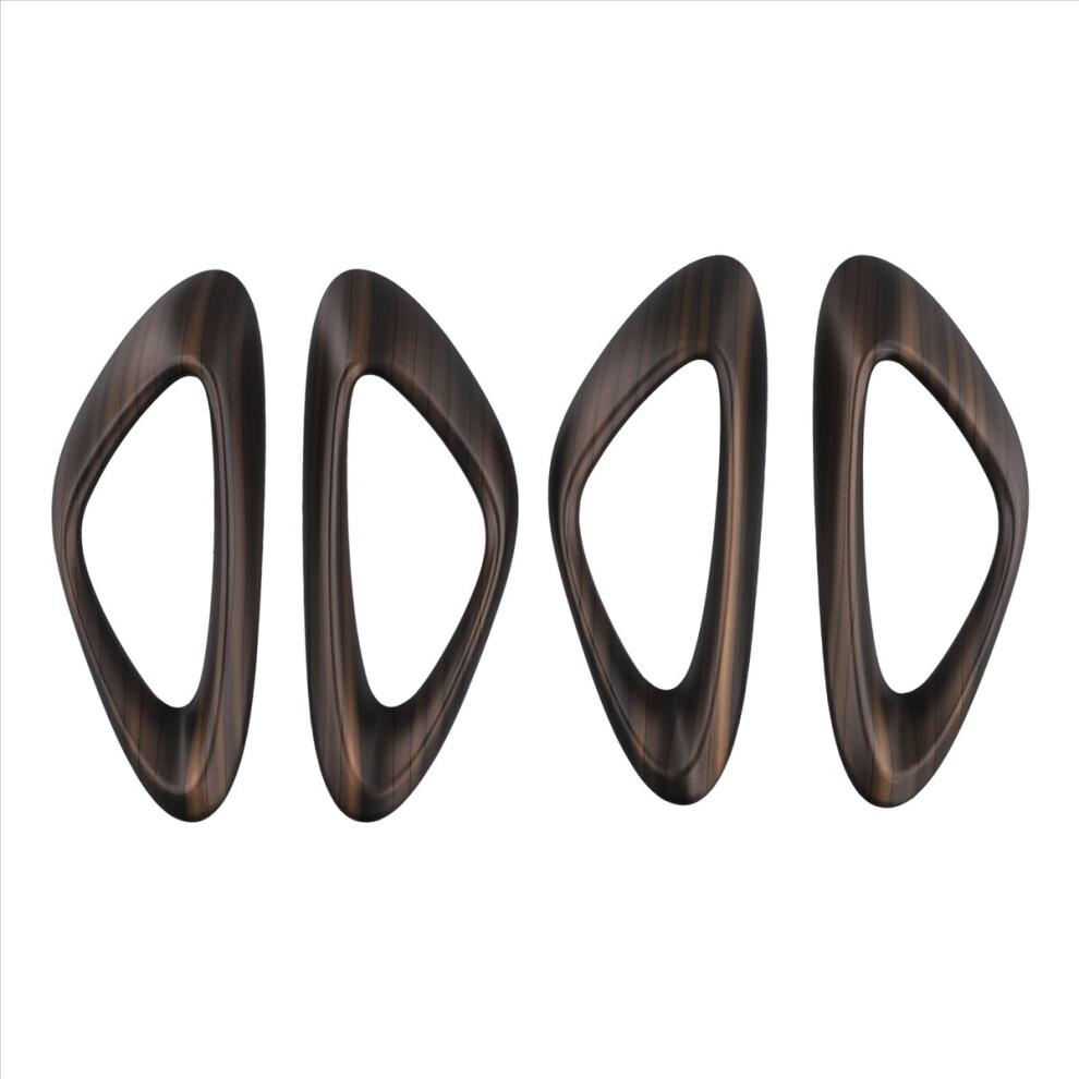 Brecantia 4Pcs Inner Door Handle Cover Trim Wood Grain Color For Seal / Atto 4