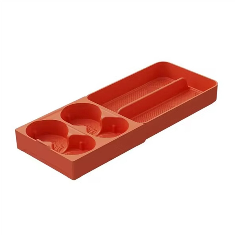 Car Accessories Refrigerator Cup Holder Beverage Fixing Grid Silicone Pad for LIXIANG L9 L7 L8 2024 Orange-image-OPC-PMTGWDM-NEW