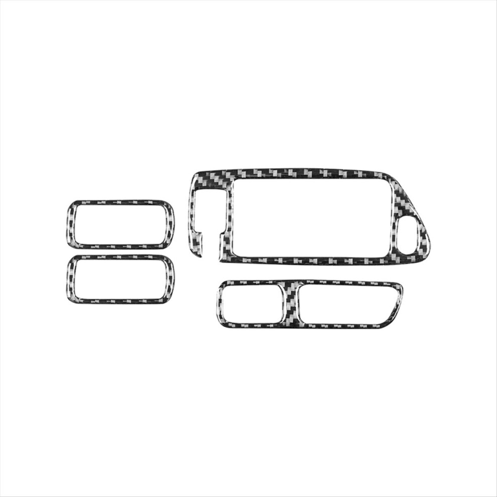 Brecantia Carbon Fiber For Legacy/ 2005-2009 Lhd Window Lift Switch Buttons Panel Trim Cover Interior Accessories