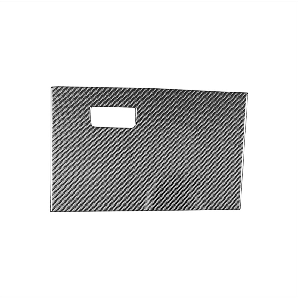 Brecantia Carbon Fiber For Mach-E 2021-2024 Lhd Car Co-Pilot Storage Box Panel Cover Trim Sticker