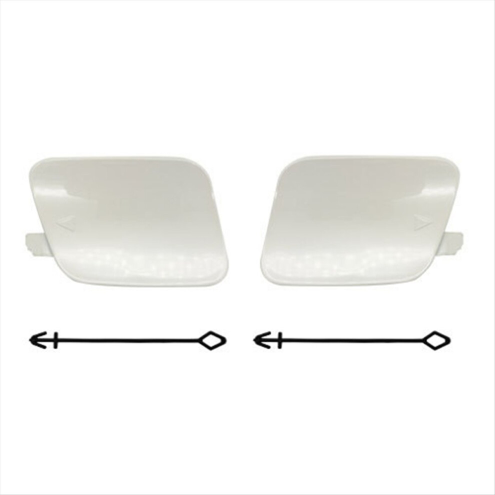 Car Rear Bumper Tow Hook Cover Painted 51127378573 51127378574 For X5 F15 2013-2018 Trailer White 4853145137881