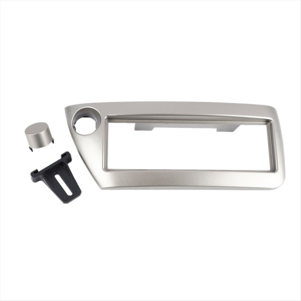 Car Stereo Fascia Dash Panel 1 Din Frame Trim Kit For Ka 1996-2008 Lhd Silver 4852108827050