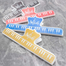 4 Pcs Music Book Note Paper Ruler Sheet Spring Clip Holder For Piano Guitar Violin Viola Cello Performance