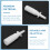 10Pcs 10Ml Bottle Refillable Plastic Mist Nose Nasal Sprayer 9