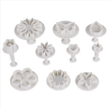 33 Piece Fondant Cake Cookie Plunger Cutter Sugar Craft Flower Leaf Butterfly Heart Shape Decorating Mold DIY Tools