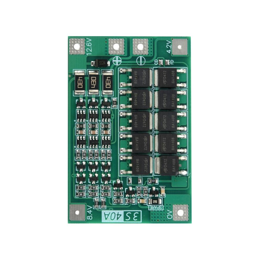 3S 40A Protection Board For Screwdriver 12V Li-Ion 18650 Battery With Balance Liion Cell Pack Module 4853571790155