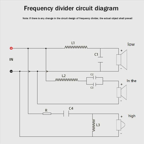 3 Way Frequency Divider Treble+Midrange+ HiFi Crossov Audio Home Theater Speaker 2
