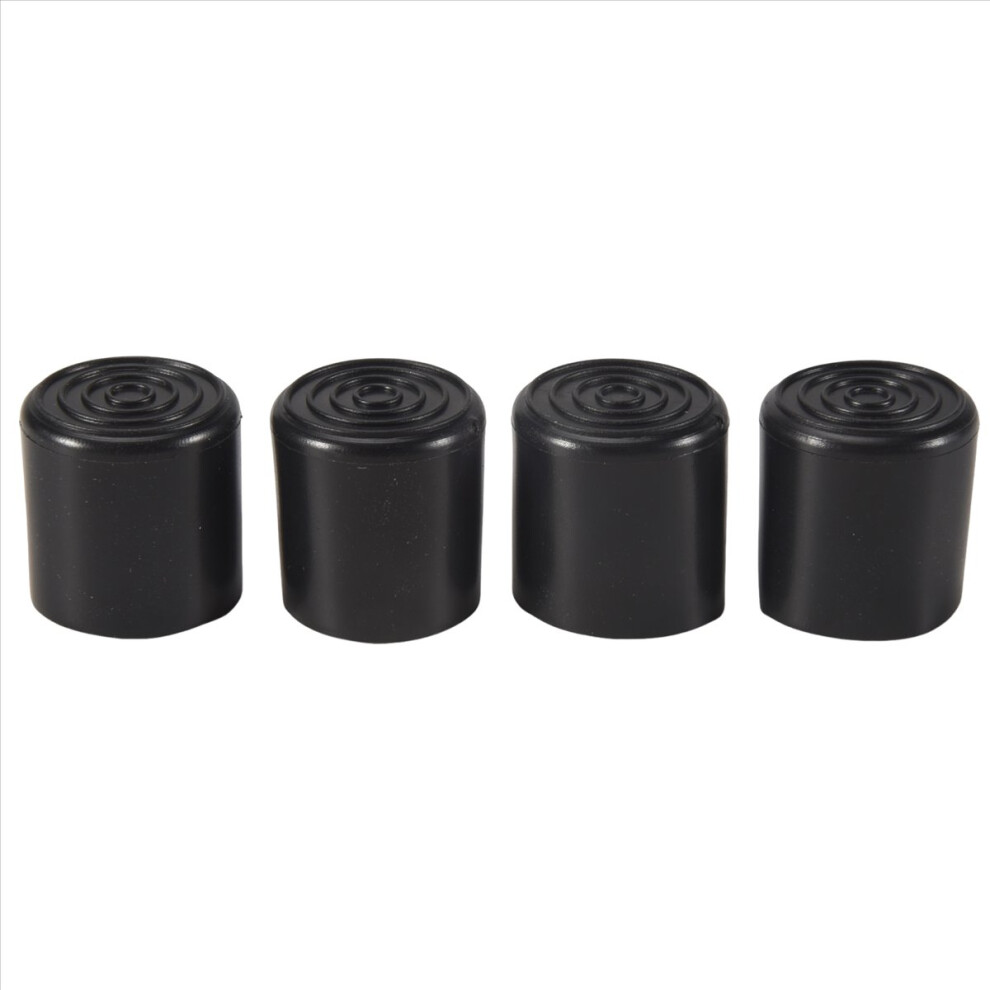Rubber Furniture Crutch Feet Stool Chair Leg Tip Pad 4Pcs Black 4853571704671
