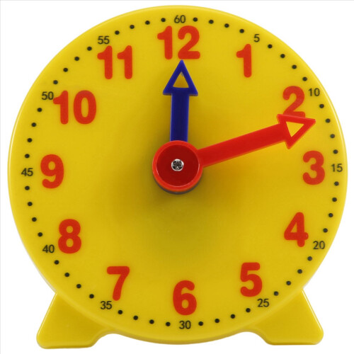 4 Inch Student Learning Clock Time Model Teacher Gear 12/24 Hour School Tools 2