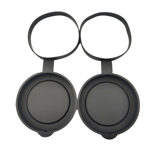 2 Pieces Binoculars Protective Rubber Objective Lens Cap Binocular Best Protect 61-63MM