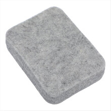 Needle Felting Pad,Grey Pad 4.65x3.35Inch Thick and Firm Mat Natural Wool
