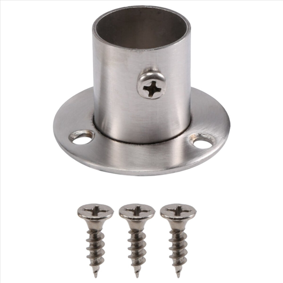 Closet Wardrobe 22Mm Dia Pipe Hanging Rail Rod End Support Bracket 4853571714540