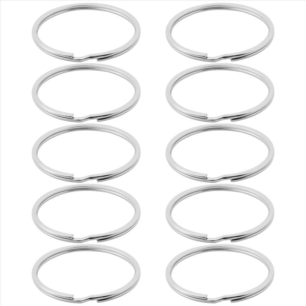 10X Quality 50Mm Keyring Split Ring Set Heavy Duty Large Key Loop Sprung Hoop 4853571714137