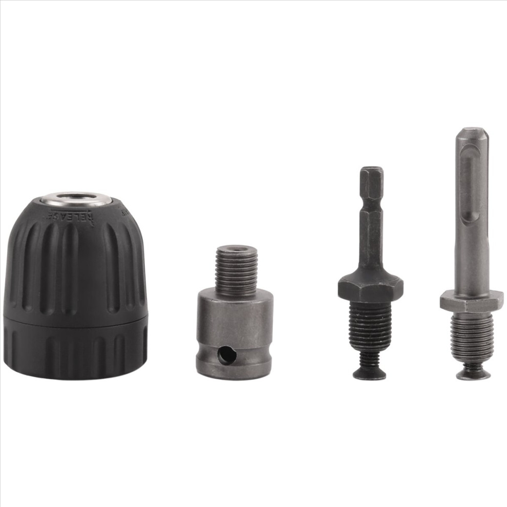 Photos - Drill Chuck 0.8-10mm Precise Keyless  Converter 3/8Inch- 24UNF Thread Quick Change Adapter with SDS-Plus Hex Shank Socket