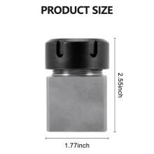 ER32 Collet Chucks Block Set of 2 Square and Hex Workholding Holder for CNC Lathe