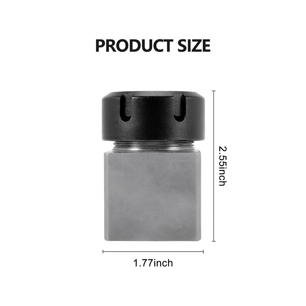 Er32 Collet Chucks Block Set Of 2 Square And Hex Workholding Holder For Cnc Lathe Silver Brecantia