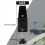 2 Pcs Office Desk Divider Clamp Privacy Screen Clip Holder Bracket Baffle Partition for Table -Black 1