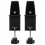2 Pcs Office Desk Divider Clamp Privacy Screen Clip Holder Bracket Baffle Partition for Table -Black 4