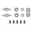 8Pcs Turning Inserts Cutting Tools, Carbide Cutters Set for Wood Lathe Tools - with Radius, Point A 1